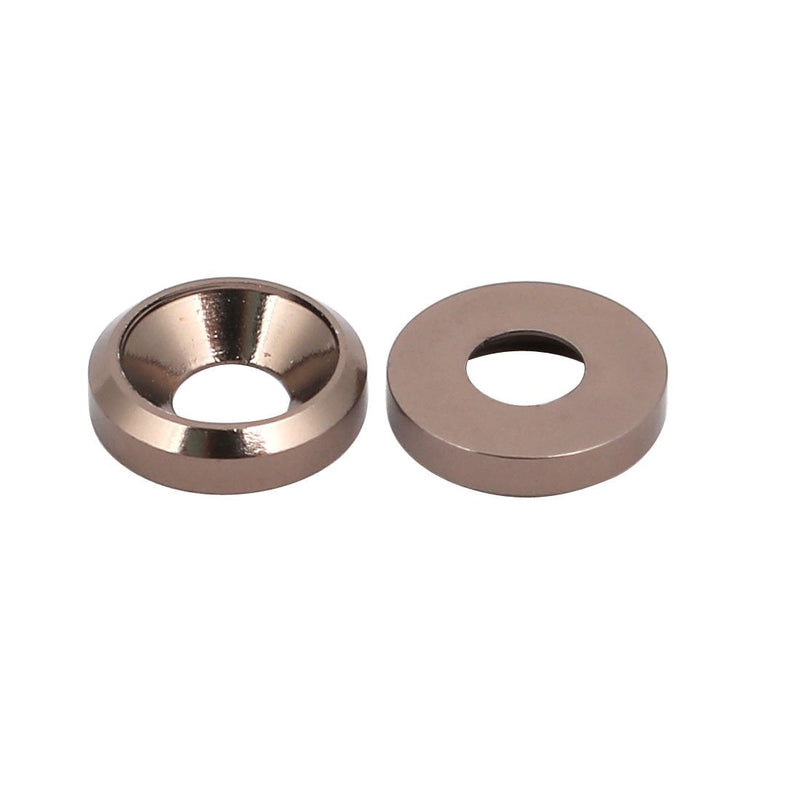 uxcell M3 Aluminium Alloy Cup Head Engine Bay Bumper Washer Gray 20pcs