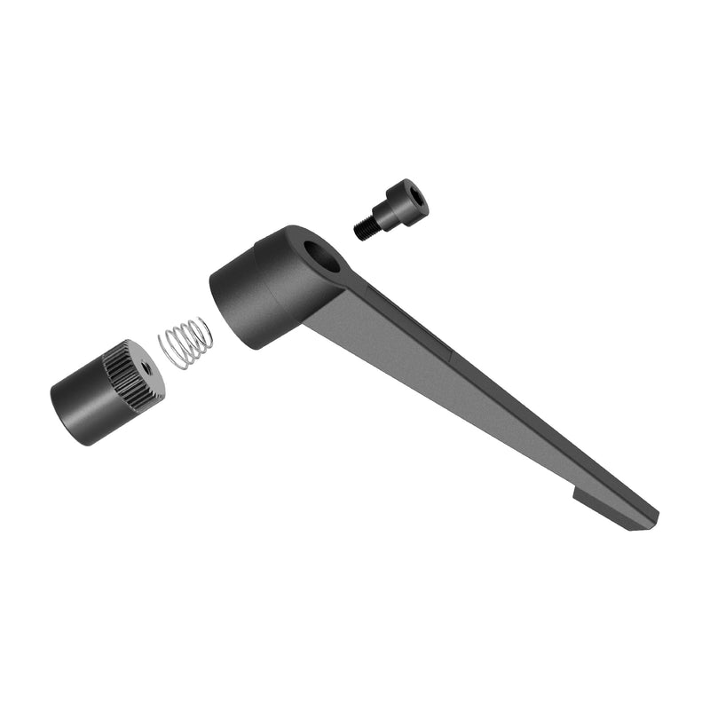 8PCS Adjustable Clamping Lever Handles, M6 Female Thread Knobs Rotating Screw Locking Quick Release Ratchet Push Button Handle, Black M6 x 50mm 8Pcs
