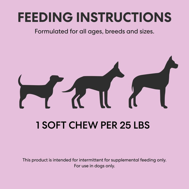 The Pets Table Probiotic Soft Chews Duck Flavored Gut Health Supplement for Dogs - Dog Digestive Support, 60 Chews