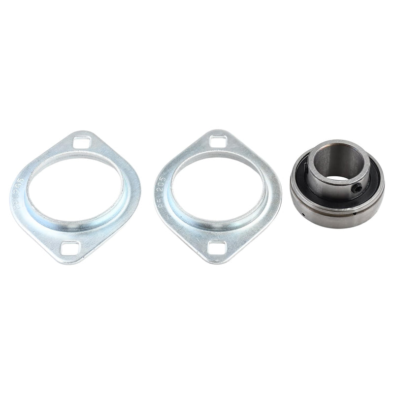 1inch Bore Pressed Steel 2 Bolt Flange Ball Bearing SBPFL205-16 SBSFL205-16 Compatible with All SA and SB 205 Bearing