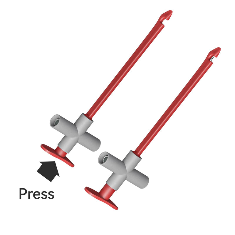 Goupchn 2PCS Multimeter Test Leads 4mm Banana Plug Male to Male with Puncture Probes Wire-Piercing Test Clip Tool for Multimeter Testing Automotive Car Repairing P1033A