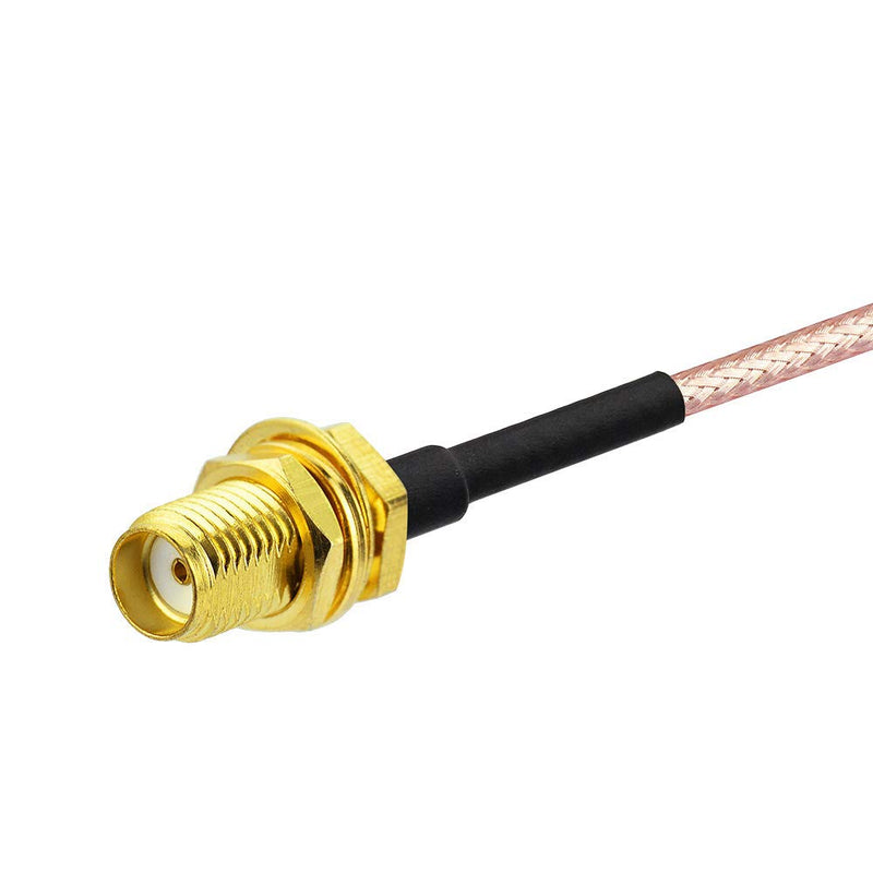 BINGFU SMA Female Bulkhead Mount to SMA Male RG316 Antenna Extension Cable 6 inch 15cm 2-Pack Compatible with 4G LTE Router Gateway Cellular SDR USB Dongle Receiver 6 inch / 15cm