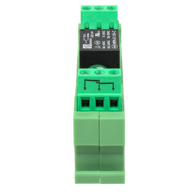 Relay Board, Relay Module 1 Channel 1 SPDT DIN Rail Mount 24V DC/AC, Interface Board(FY-T731C-D24)