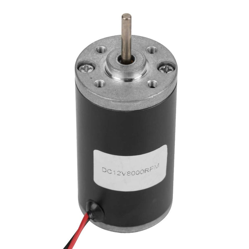 31ZY Permanent Magnet Motor, 6V/12V/24V 3500-8000RPM Permanent Magnet DC Motor Electric Brushed Motor CW/CCW (12V 8000RPM) 12V 8000RPM