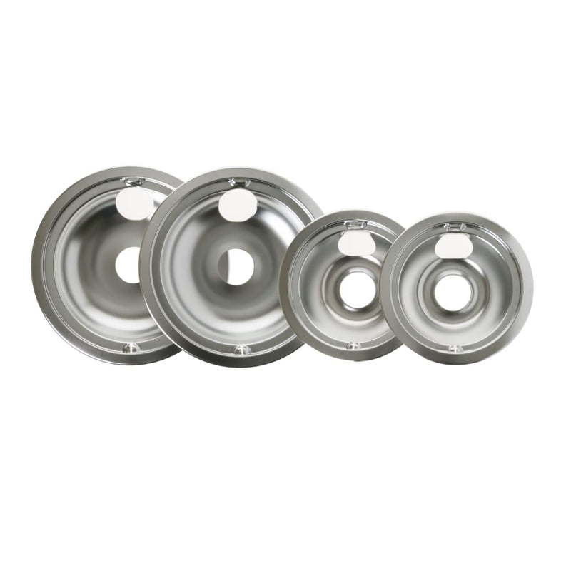 GE GE68C OEM 6" and 8" Drip Pan Kit (Chrome) Appliances Electric Range or Stoves Kitchen