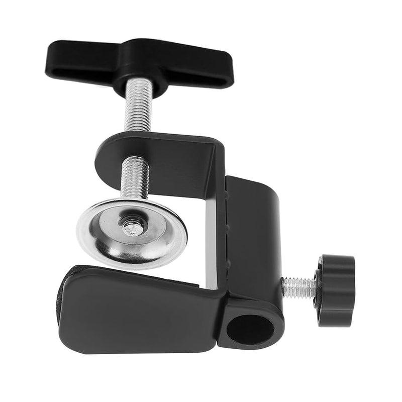 OriGlam Aluminum C Clamp Clip Mount for Camera Monitor, Desktop Mount Holder Universal C-Clamp for Microphone Mic, Table Mount Holder Mounting Bracket Stand for Microphone/Tablet (Black)
