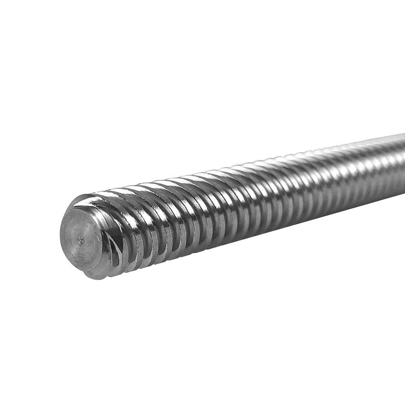 QWORK 2 Pack T8 600mm Lead Screw and Brass Nut (Acme Thread, 4 Starts, 2mm Pitch, 8mm Lead) Used in 3D Printer