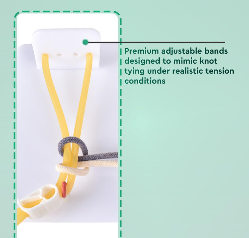 Premium Surgical Knot Tying Board Kit – Comprehensive Medical Training Set with Durable Rope, Knot Trainer, and Quick Tie Tool – Ideal for Students & Professionals