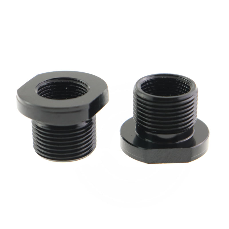 2PCS 1/2x28 Thread Adapters and Metal Washers Replacement Kit 5/8x24 Oil Filter Changeover Joint Industrial Externally Inserts Hardware Auto Part