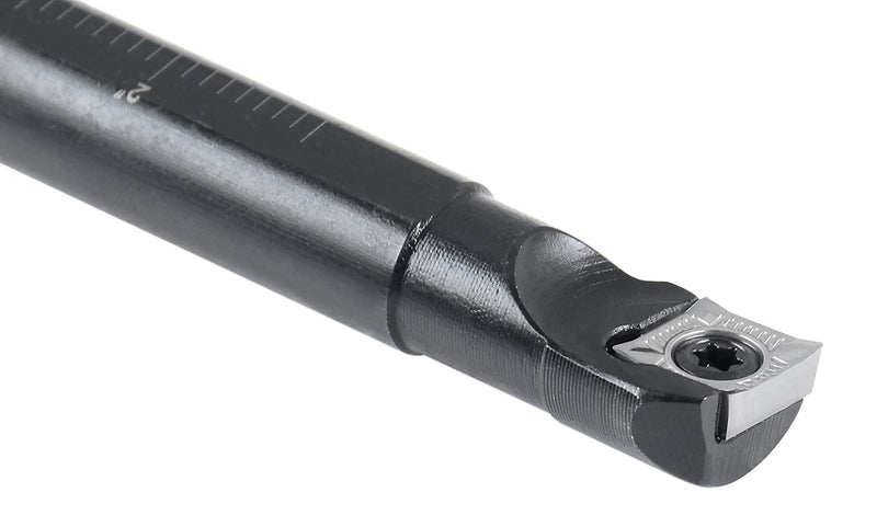 Accusize 1/2 in Rh Sclcr Indexable Boring Bar with CCGT Insert, P252-S501 | 7 in OAL, .600 in Min Bore, CCGT32.51-AKH01 Insert, Negative 5-Degree Angle