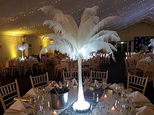 Under Vase Lights Wedding Centerpieces Uplight 6inch Home Decor Lights with 31pcs White LEDs 3AA Battery Powered Aquarium LED Light for Christmas Party Halloween Wedding Décor