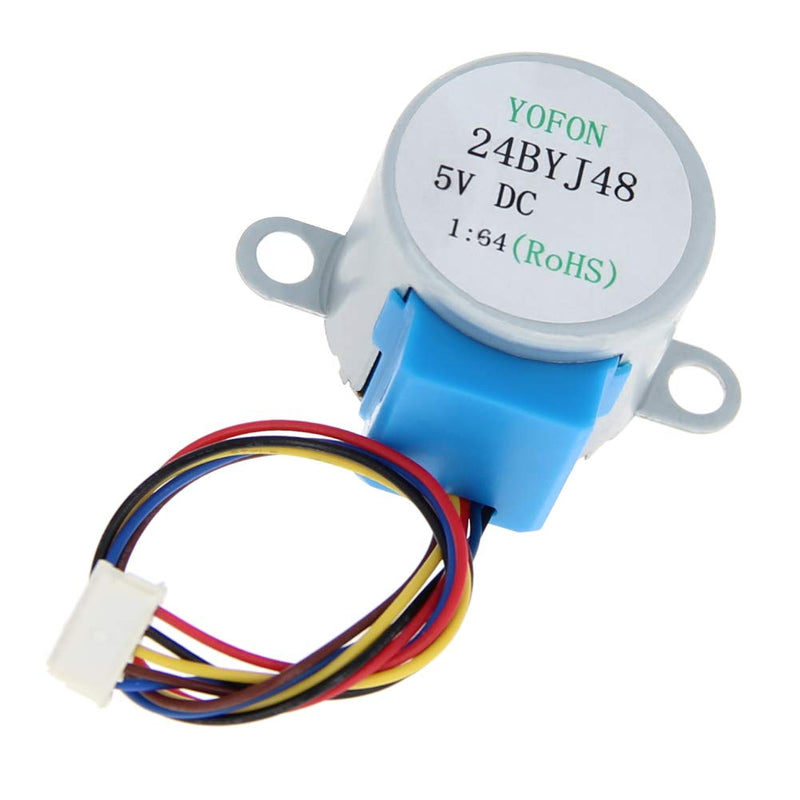 Fielect 24BYJ48 DC 5V Reduction Stepper Motor Micro Reducer Stepping Motor 4-Phase 5-Wire 1Pcs DC 5V 24BYJ48 1