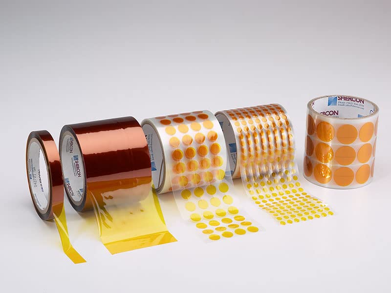 Caplugs 22-4000 – 22-SH Series – 1 Mil Thick Amber Polyimide Tape, 1 Roll, Width 4" x Length 36 Yds, High Temp Electronics Coating Up to 500° F (260° C), Solder Masks for Circuit Boards (SH-10358)