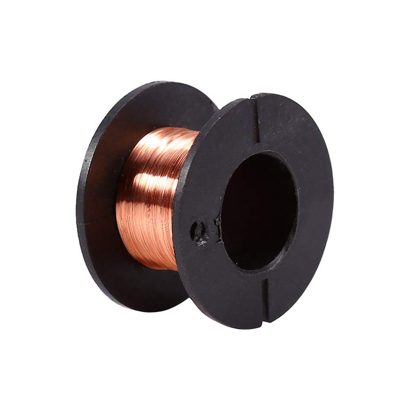 Maxmartt 0.1mm Copper Wire, 5Pcs Enameled Wire Roll, Winding Magnet Copper Solder Wire Length 15m