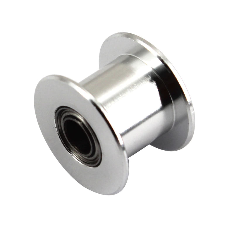 (Pack of 10)20 Teeth 5mm Bore 10mm Width Belt Silver Tone GT2 Idler Pulley Aluminum Alloy Toothless Timing Belt Pulley Wheel for 3D Printer Accessory 20 teeth 5mm bore 10mm Width Belt
