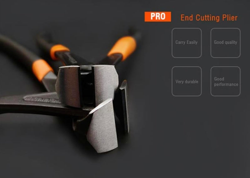 Edward Tools Pro Nail Puller Pliers 8” - Heavy Duty CRV Steel Nail/Staple Puller Tool and Cutter - Carpenter Tool for End Cutting Pliers and Nail Remover - Grip Handle - Extra Strong Grip or Cut