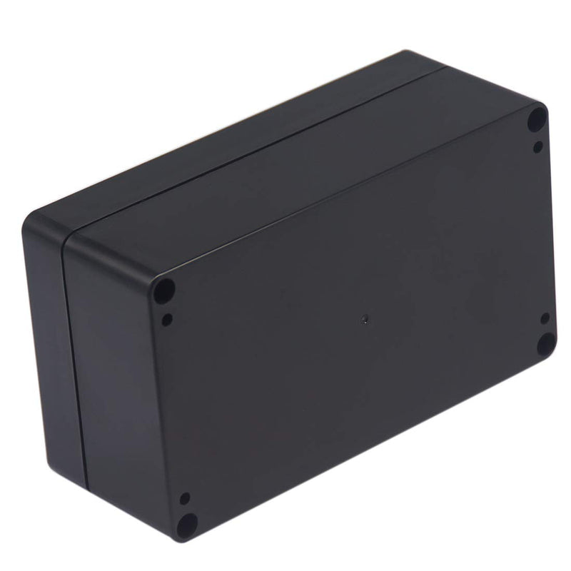 Project Box IP65 Waterproof Junction Box ABS Plastic Black Electrical Boxes DIY Electronic Project Case Power Enclosure 6.22x3.54x2.36 inch (158 x 90 x60 mm) 6.22"x3.54"x2.36"