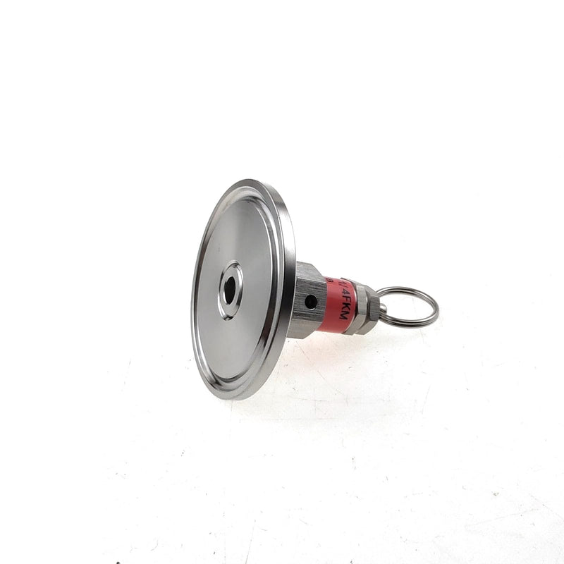 1.5" Tri Clamp And G1/4" Male Assembly Adjustable Pressure Relief Valve Stainless Steel SS304 Mini Spunding Valve with Lock,30psi Set Pressure,0-40psi Range 30psi Set Pressure
