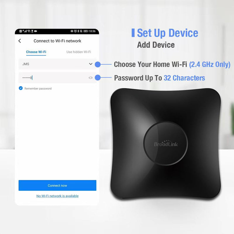 Broadlink RM4 pro Smart IR/RF Remote Control Hub with Sensor Cable(2.4GHz Wi-Fi Only)-WiFi IR/RF Blaster for Home Automation, TV, Curtain, Shades Remote, Works with Alexa, Google Assistant, IFTTT RM4 pro+Sensor Cable