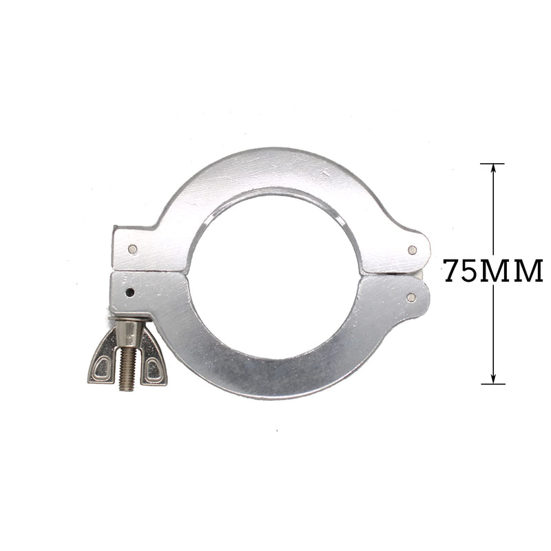 QiiMii KF-50 Aluminium Wing Nut Hinge Clamp with FKM O-Ring and SS304 Center Ring, 2 Pack Aluminum KF-50(2 pack)