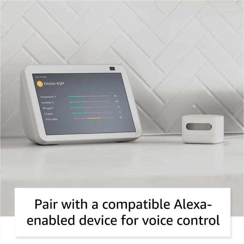 Amazon Smart Air Quality Monitor – Know your air, Works with Alexa Smart Air Quality Monitor only