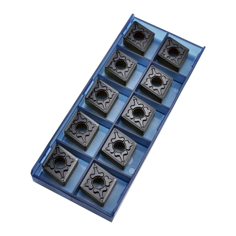 Carbide Turning Inserts CNMG 432 TM / CNMG120408 for Semi-Finishing Cutting Steel, Cnmg Insert for Metal Lathe Turning Tools, 10 PCS CNMG432-TM