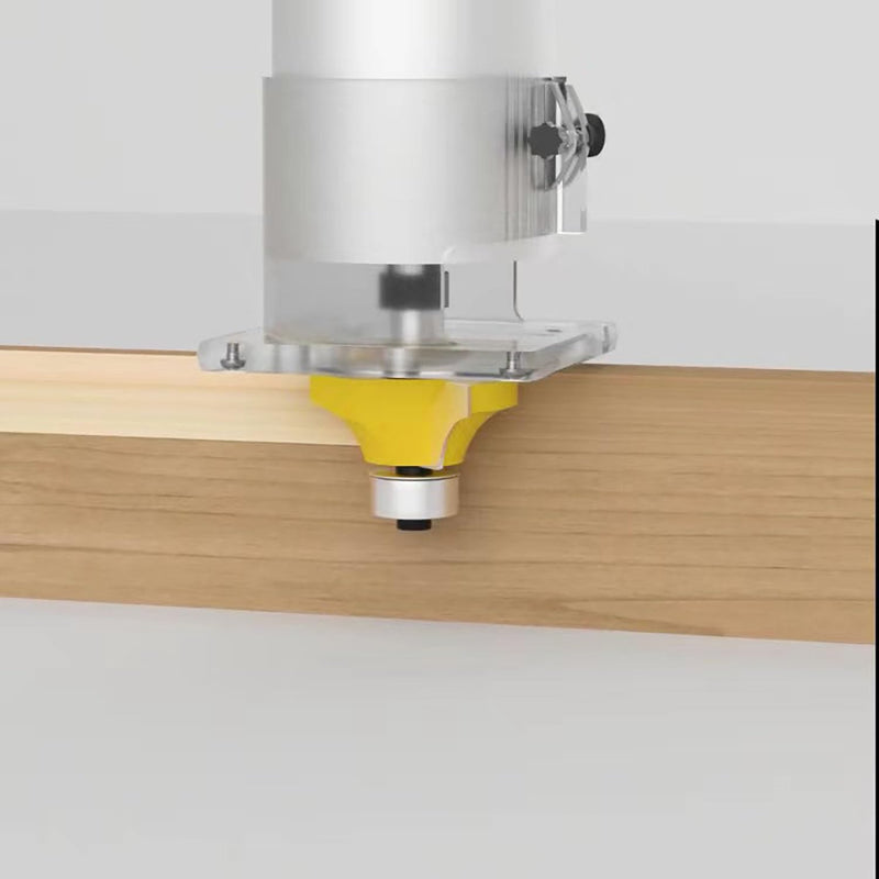 Roundover Router Bit Set，4pcs Router bit Set，1/4 inch Shank，Radius in 1/8", 1/4", 3/16", 5/16"，Bearing Guide for Rounding Edge bit