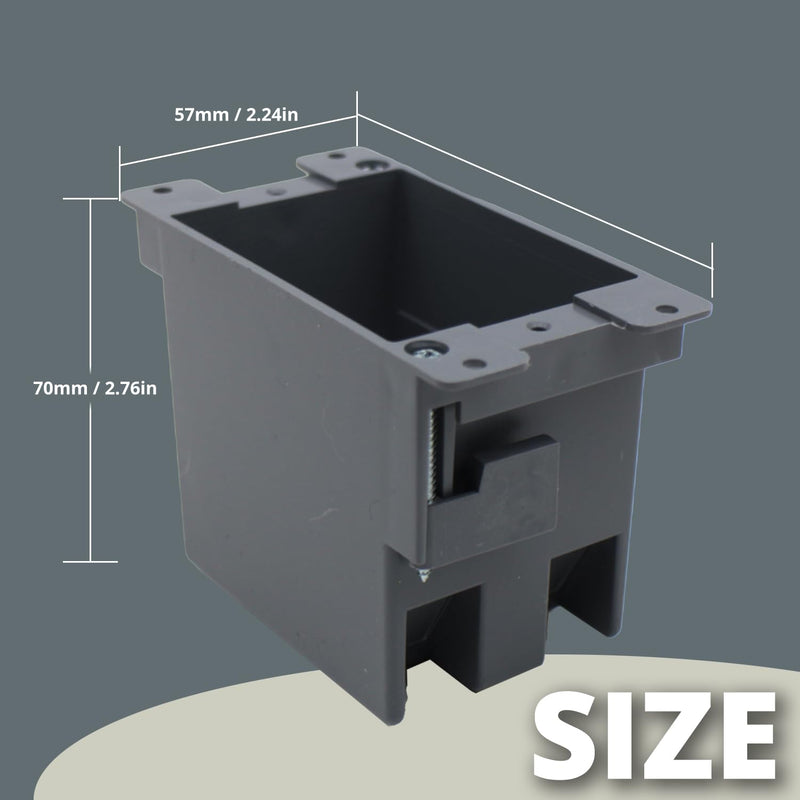 1-Gang PVC Old Work Switch/Outlet Electrical Box,14 cu.in.Old Work Electrical Box 1 Gang Extra Deep,ETL,for Home Improvement,Plastic Junction Box for Switches(1 Pack) 1 Gang | 1 pack