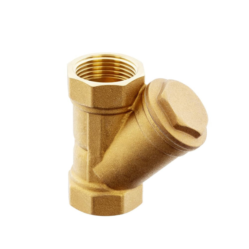 3/4" Female Y Shaped Brass Strainer Mesh Filter Valve 0.75 Inch