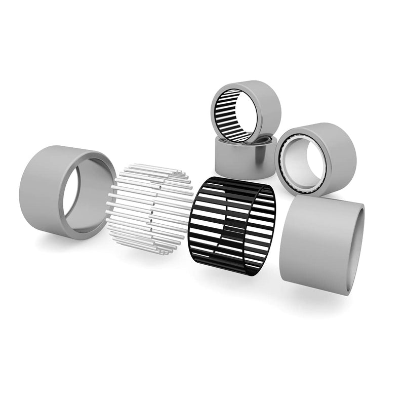 uxcell HK0306 Drawn Cup Needle Roller Bearings, Open End, 3mm Bore Dia, 6.5mm OD, 6mm Width (Pack of 5) 3x6.5x6mm