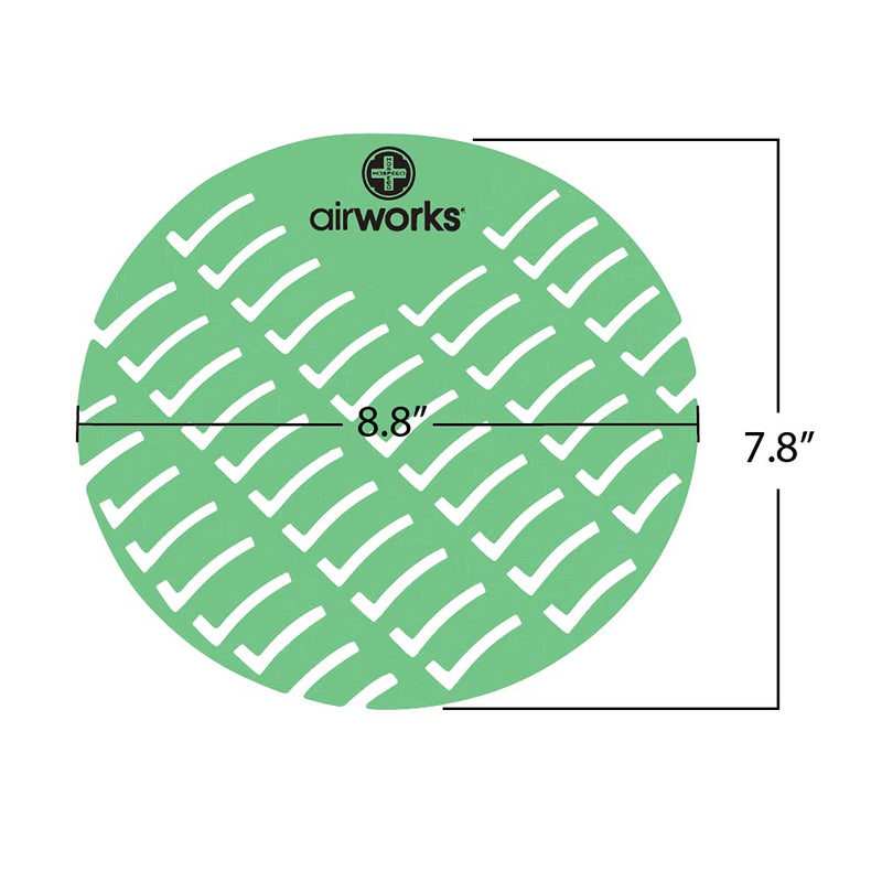 Hospeco - CC-005 Airworks AWUS005-BX Dark Green Evergreen Urinal Screen (Box of 10)