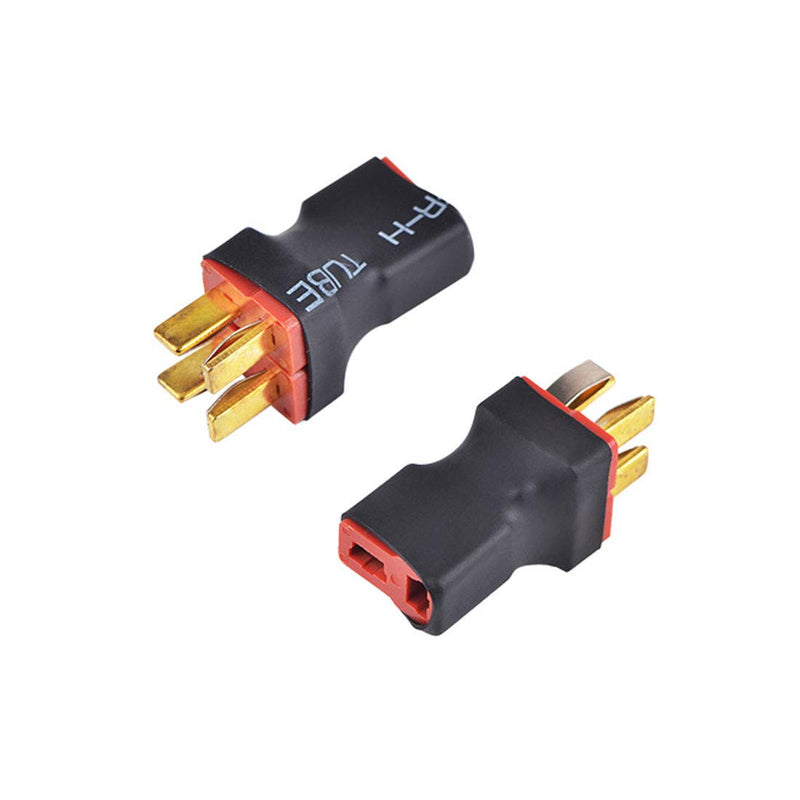 4Packs No Wire T Parallel Connector 1 Female to 2 Male T Plug Parallel Connector Adapter for RC Quadcopter Multirotor