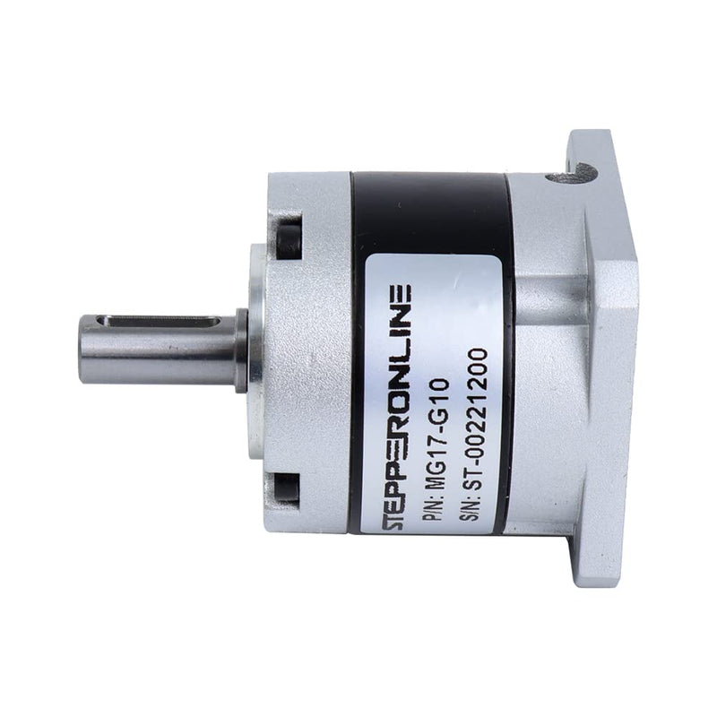 STEPPERONLINE Planetary Gearbox Gear Ratio 10:1 Backlash 30 arc-min for 9.5mm Short Shaft Length Nema 17 Stepper Motor Gear Ratio: 10:1