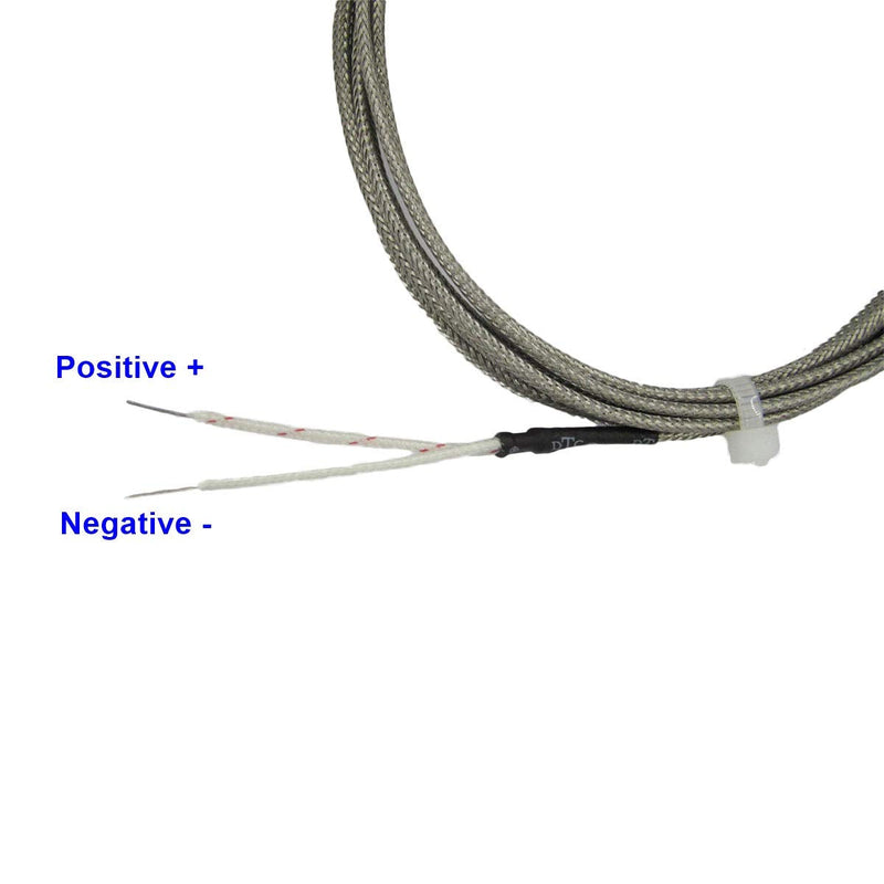 Temperature Sensors Probe J Type Thermocouple for Exhaust Gas with 90° Bend Probe and 1/8” NPT Compression Fittings