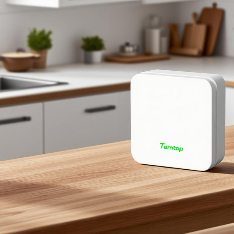 Temtop P1 Air Quality Monitor, PM2.5/PM10/Temperature/Humidity Sensor with Bluetooth App, AQI Tracking & Portable Design for Home, Office, Car, and Travel Use P1 (PM2.5, PM10, AQI)