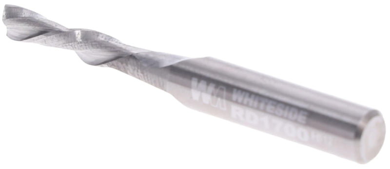 Whiteside RD1700 Spiral Downcut Straight Router Bit: 5/32 Inch Cutting Diameter, 1/4 Inch Shank, 5/8 Inch Cutting Length