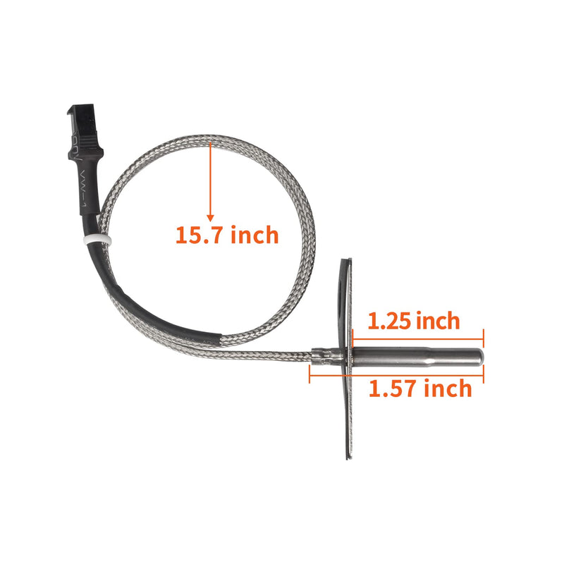 Replacement RTD Temperature Sensor for Pit Boss 3/5/7 Series,Pro Series II 4 Series,Sportsman 7 Series Vertical Smoker RTD Probe,Part Number : PBV357P1-36