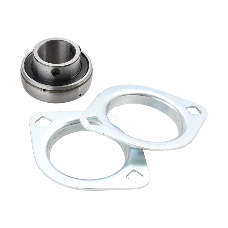 1inch Bore Pressed Steel 2 Bolt Flange Ball Bearing SBPFL205-16 SBSFL205-16 Compatible with All SA and SB 205 Bearing