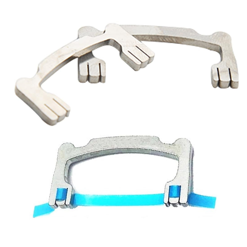 Dental Resin Polishing Strips Holder Stainless Steel Metal Holder for High/Low Crown Interproximal Restorative Polishing Teeth Polishing Tools