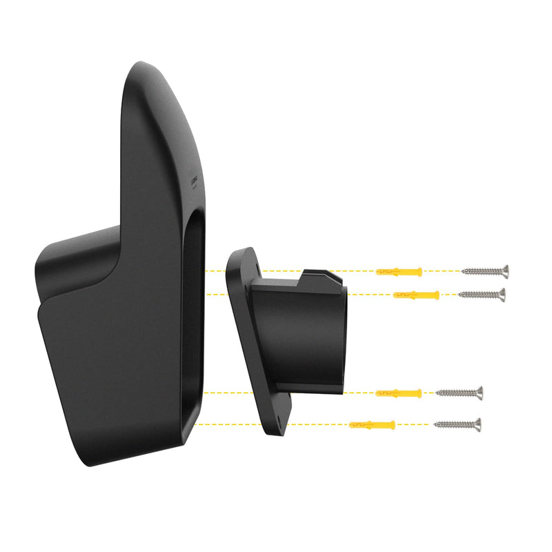 【Upgraded】 Non Rusting EV Charger Holder - Premium Wall-Mounted SAE J1772 Holster for Electric Vehicle Charging Cable Management,Nozzle Holster Dock with Screws Outdoor/Indoor