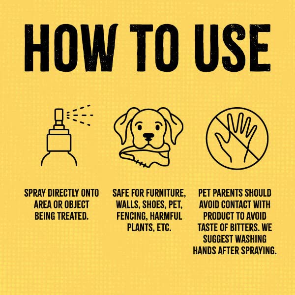 Fooey! Ultra Bitter No Chew Spray for Dogs, Cats, Horses, Rabbits, Ferrets, Birds - Anti-Chew Bitter Spray for Dogs Stop Chewing Furniture - Dog Deterrent Spray Training Aid Safe for Pets - 8 fl oz 8 fl. oz.