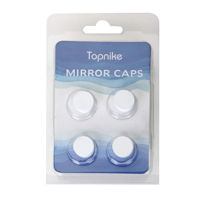 Mirror Screws, TOPNIKE Aluminum Cap Decorative Mirror Nails, Sign Advertising Hardware, Construction with Decorative Cap Cover Nails, Φ0.6", White, 4 Pack