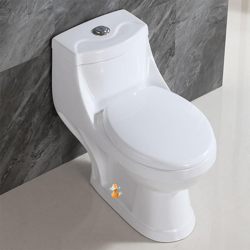 Mushroom Toilet Bolt Caps Porcelain Toilet Bolt Covers Decorative,Fun Toilet Screw Cover Caps,2Pcs Ceramic Mushroom Toilet Screw Caps,Toilet Bowl Bolt Covers for Bathroom Decor,Easy to install (D) D