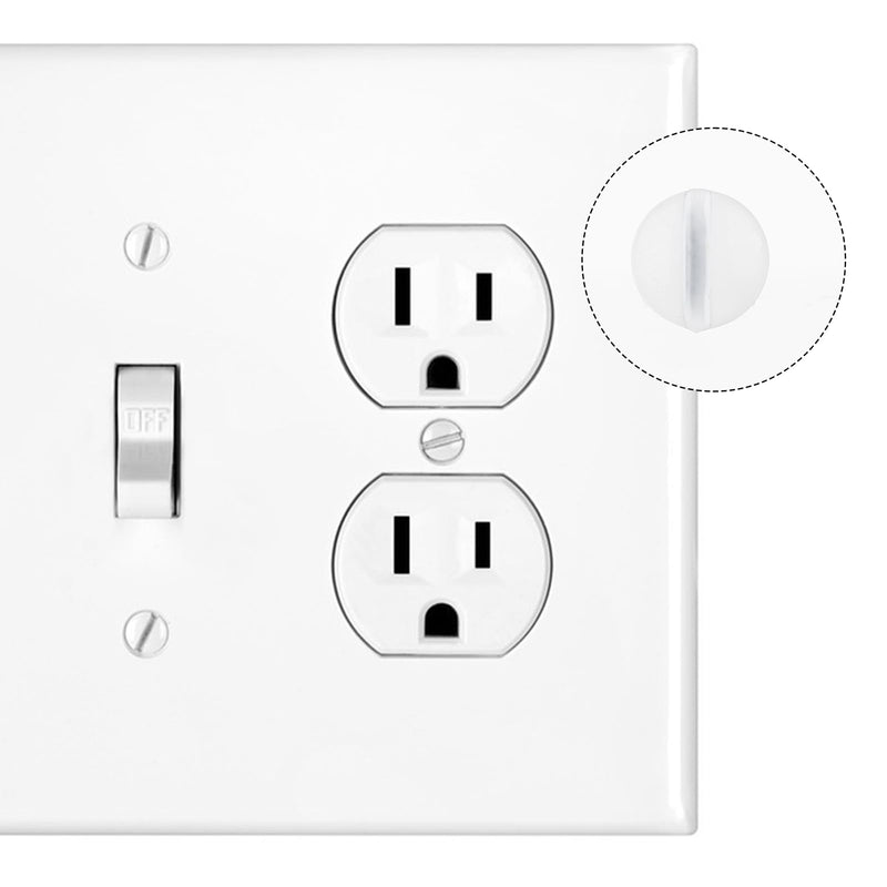 120 Packs Wall Plate Screws, 5/16 Inch Long 6-32 Thread, Wall Switch Plate Screws Oval Head Milled Slot Replacement Wall Plate Screws Outlet Cover Screws for Wall Plates Replacement