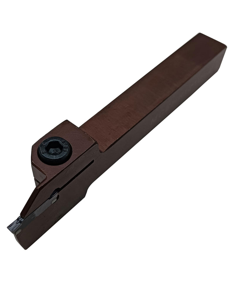 1pc 1/2In Shank MGEHR1212-2 High Quality Lathe Grooving Cut-Off Parting Tool Holder with 10pcs MGMN200 Indexable Grooving Inserts for Steel, Stainless Steel (MGEHR1212-2+ MGMN200) MGEHR1212-2+ MGMN200