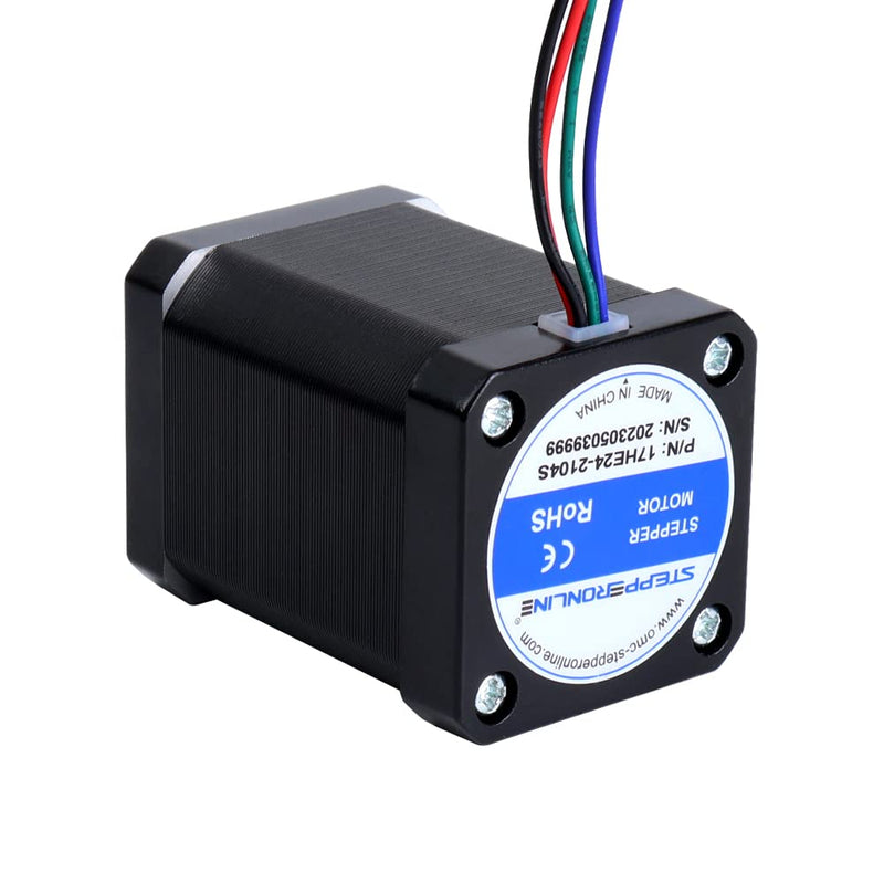 STEPPERONLINE E Series Nema 17 Stepper Motor Bipolar Stepper Motor 60Ncm 2.1A Extruder Motor