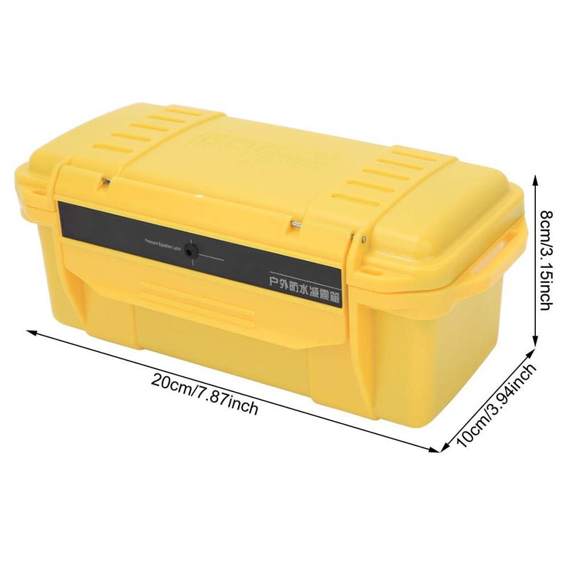 Outdoor Tool Storage Case Waterproof Shockproof for Camping – Airtight Dry Box for Drone Camera Equipment with Buffer Cushion, Outdoor Storage Container for Fishing, Hiking (7.87x3.94 x 3.15 inch)