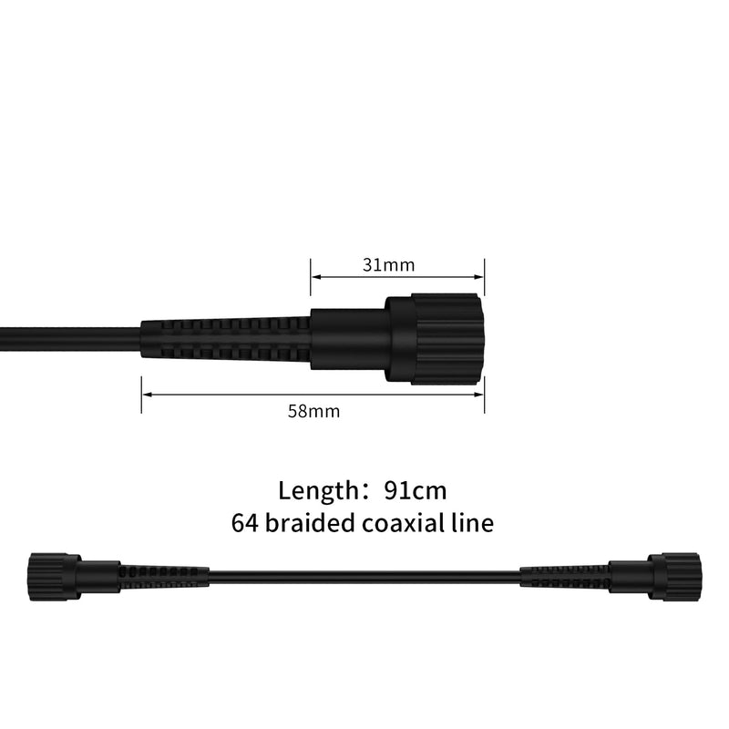 BNC Test Leads Set, Fully Insulated BNC to BNC, BNC to Banana Plug, Test Probes Kit, Alligator Clips and Test Clip/Hook Tools 10pcs 0092