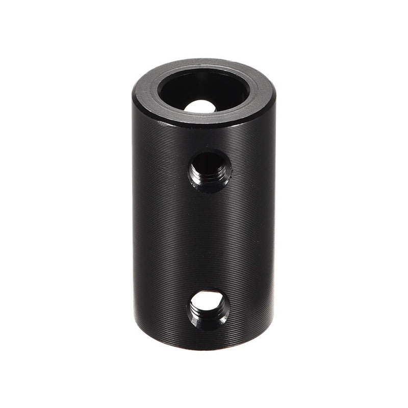 uxcell 8mm to 8mm Bore Rigid Coupling Set Screw L25XD14 Aluminum Alloy,Shaft Coupler Connector for 3D Printers, Motor Accessories,Black