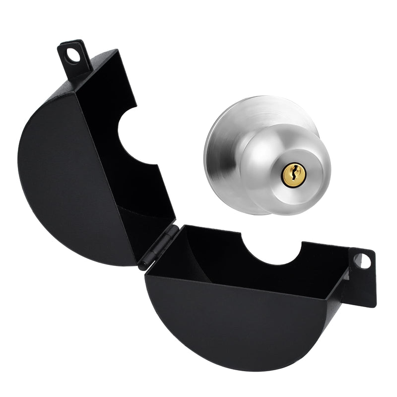 Door Knob Lockout Device Door Handle Lock Cover with Padlock & Keys Cover to Disable The Doorknob/Faucet/Valve Outside Prevent Turning of Door Knob and Access to Keyhole